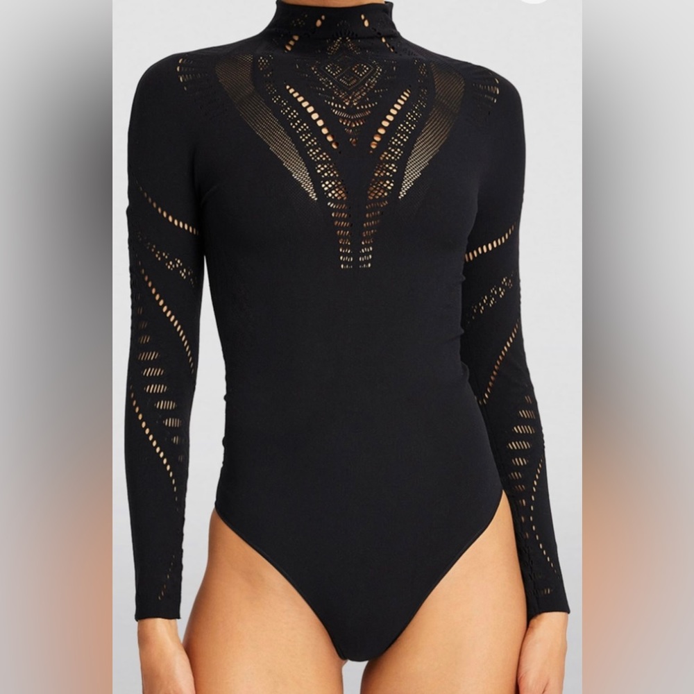 Alberta Ferretti - Wolford -black cut out bodysuit- SOLD OUT size M